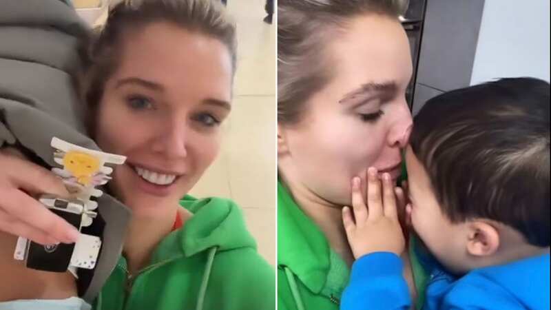 Helen Flanagan divides fans after filming her son throwing 