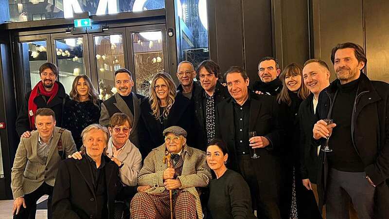 David Hockney gave a special viewing of his new show (Image: rich_hockney/Instagram)