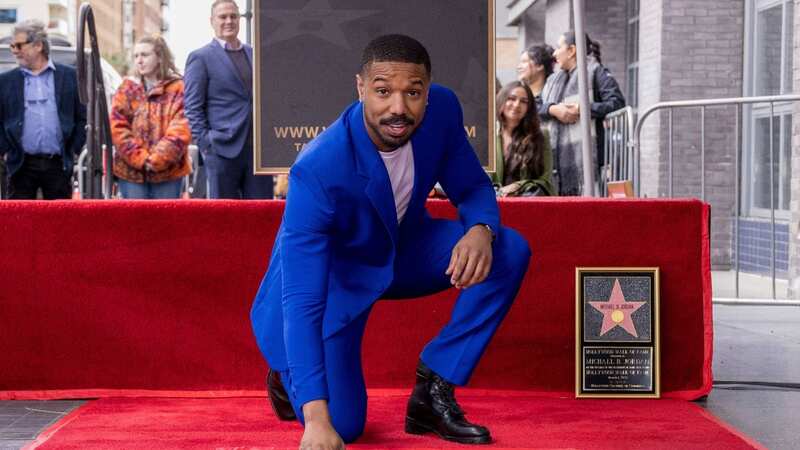 The actor received his star just days before his latest film, Creed III, was due to be released (Image: Willy Sanjuan/Invision/AP/REX/Shutterstock)