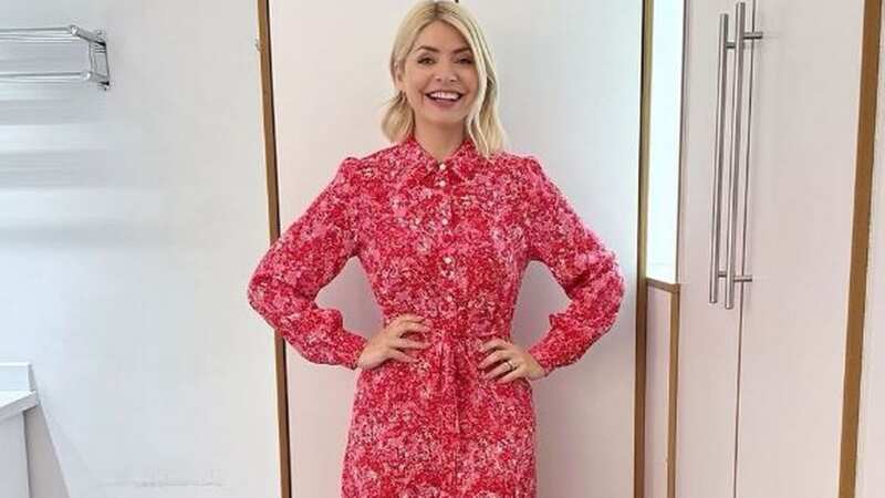 The Ro&Zo floral dress is selling fast online (Image: Instagram/@hollywilloughby)
