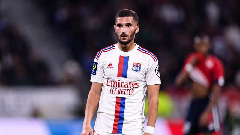 Lyon midfielder Houssem Aouar is on his way out (Image: Catherine Steenkeste/Getty Images)