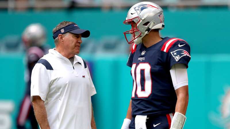Bill Belichick defended Mac Jones last season but they still had their moments (Image: Megan Briggs/Getty Images)