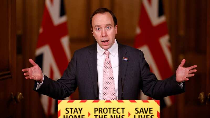 Health Secretary Matt Hancock giving an update on the pandemic in February 2021 (Image: Getty Images)