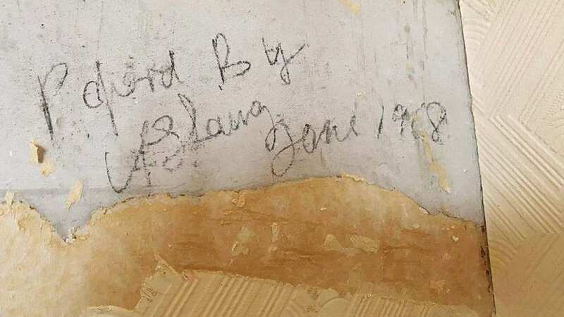 Judy Newton uncovered this note (Image: Edinburgh Live WS)