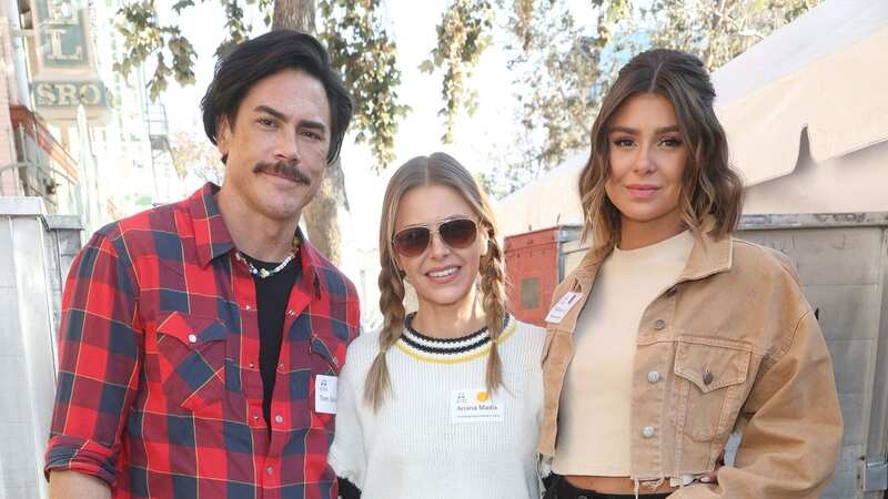 Tom is alleged to have cheated on Ariana (middle) with co-star Raquel (Image: MediaPunch/REX/Shutterstock)