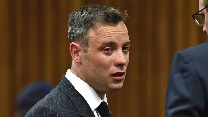 South African Paralympian Oscar Pistorius cries during sentencing (Image: Getty)
