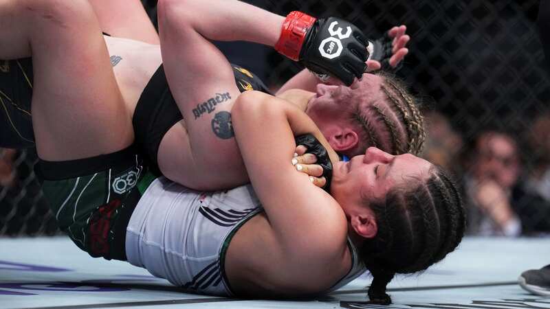 Alexa Grasso celebrates her win during the UFC 285 (Image: Zuffa LLC via Getty Images)