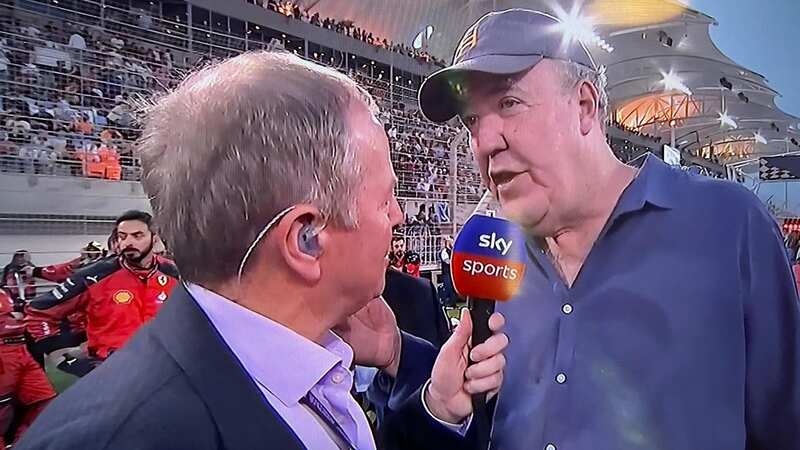 Martin Brundle spoke with Jeremy Clarkson on the grid in Bahrain (Image: Sky Sports)