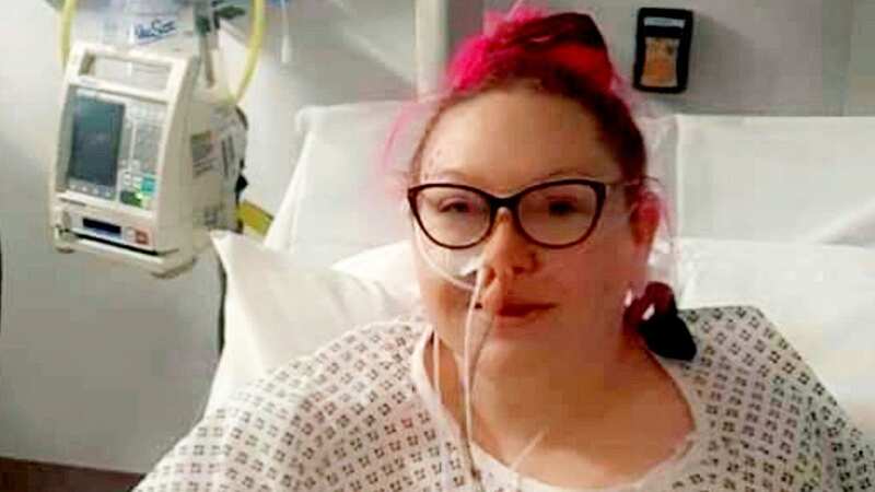 Pinky Jolley, 45, has been left with horror complications from a gastric sleeve operation (Image: Pinky Jolley / SWNS)