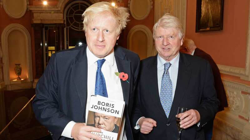 Boris Johnson with his dad Stanley, who he has reportedly put forward for a knighthood