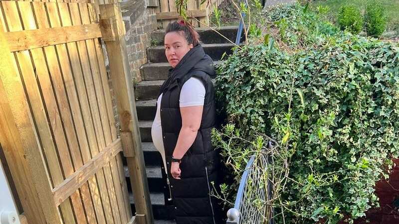 Lorraine Smith is unhappy at the new fence blocking the garden (Image: Supplied)
