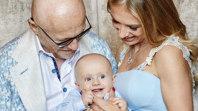 The couple with their first child together (Image: (C) 2021 DAVID ENGLISH)