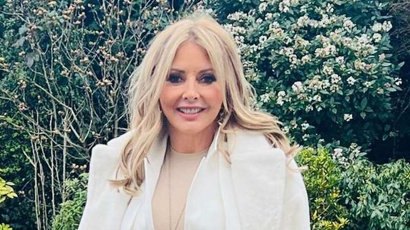 Carol Vorderman looked stunning in an all white outfit that showed off her incredible figure (Image: carolvorders/Instagram)