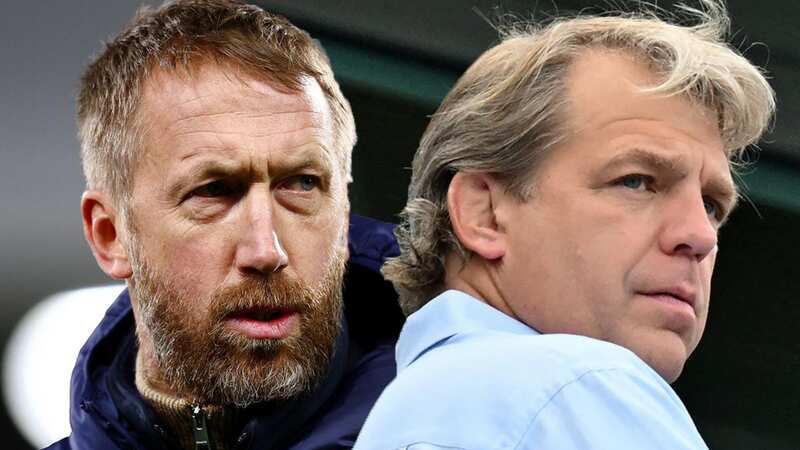 Todd Boehly and Graham Potter celebrated together after Chelsea win vs Dortmund