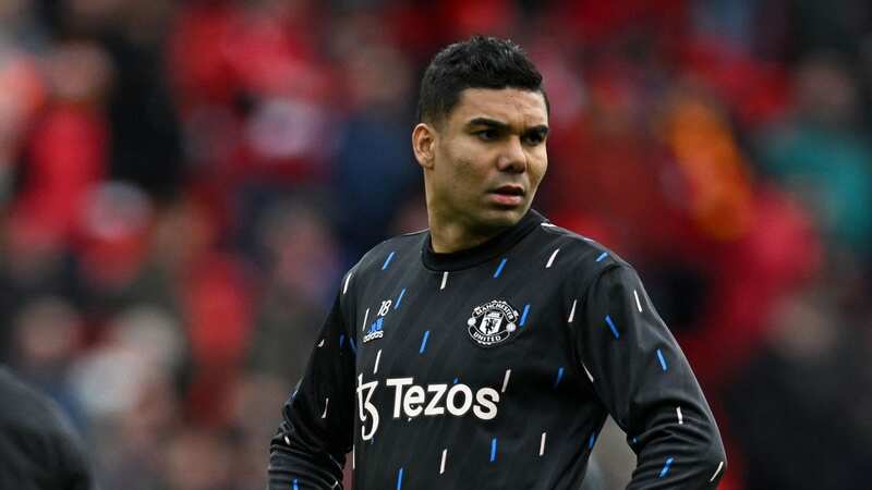 Casemiro will serve a one-match ban should he be booked in the Europa League (Image: PAUL ELLIS/AFP via Getty Images)