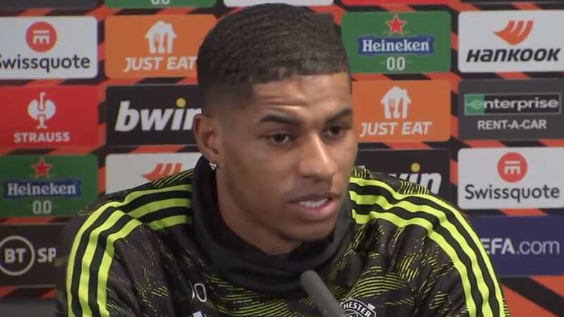 Marcus Rashford has thrown his support behind Bruno Fernandes (Image: Getty Images)