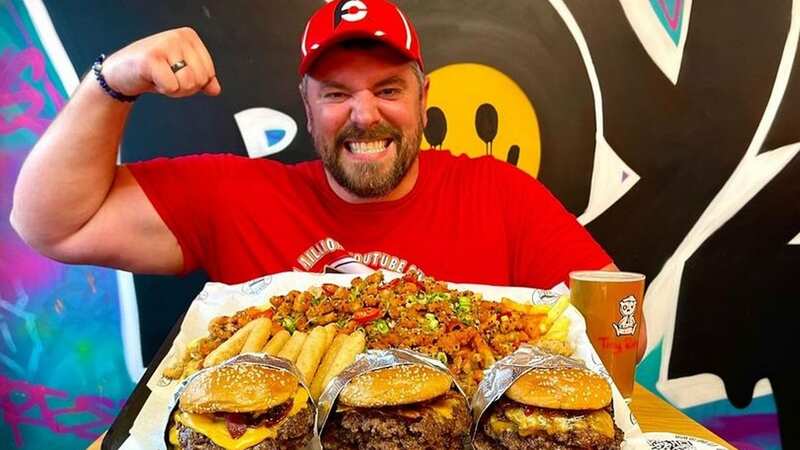 Randy Santel swung by a Welsh burger bar and devoured the monster eating challenge (Image: BurgerBoyz)