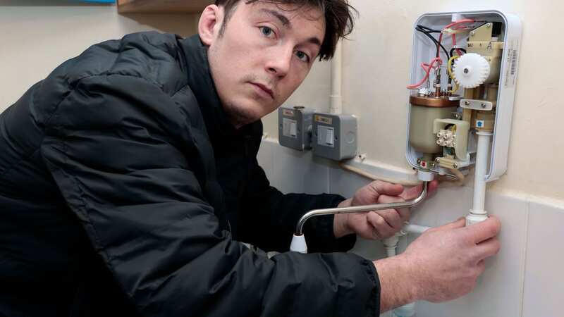 Drew Howells walked out of plumbing course with New Trades Career (Image: Jonathan Buckmaster for Daily Mirror)