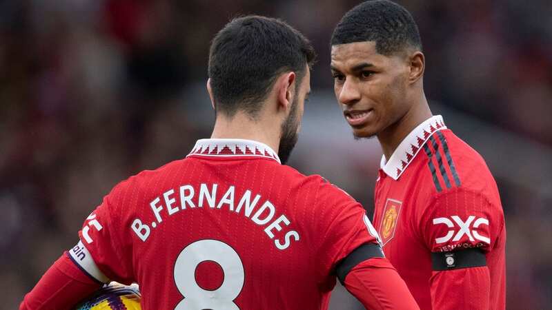 Marcus Rashford has been tipped to captain Man Utd instead of Bruno Fernandes (Image: Visionhaus/Getty Images)