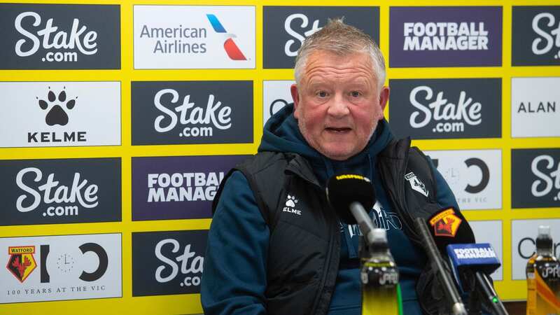 Chris Wilder oversees his first training session at Watford (Image: Alan Cozzi)