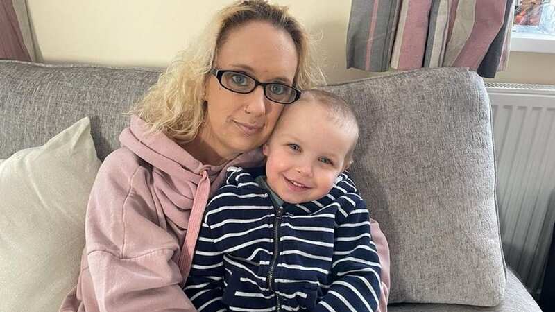 Leah Bailey struggled looking after three-year-old son Theo after her voucher was withheld (Image: Lincolnshire Live)