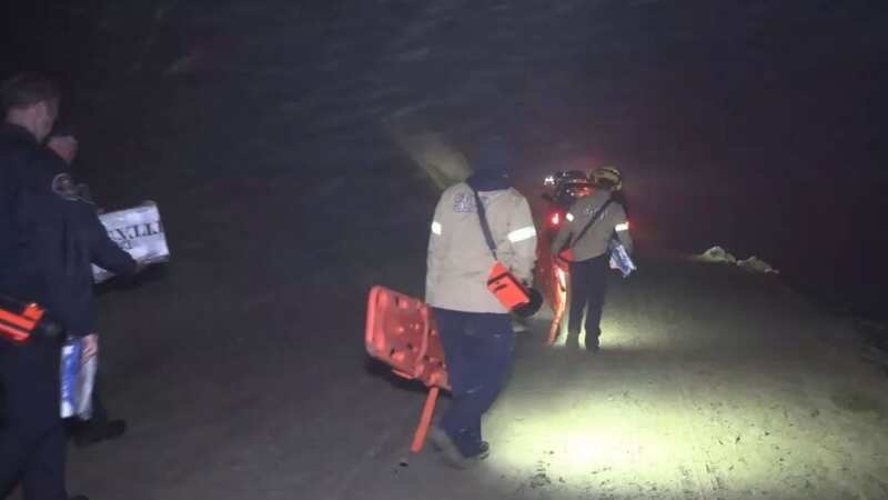 At least eight people have died after two panga boats capsized near Blacks Beach (Image: OnScene TV)