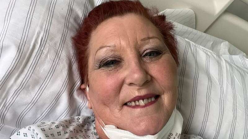 Cat Mackay from Powys during treatment for her bowel cancer (Image: Cat Mackay)