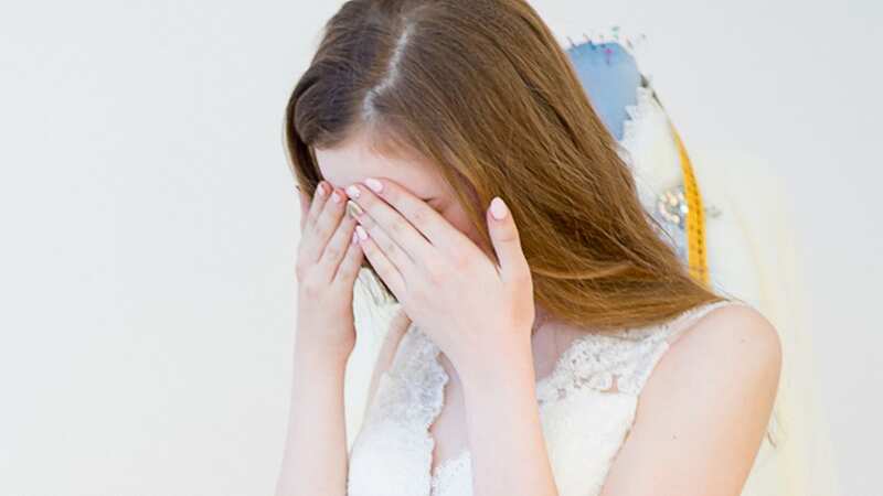Her husband-to-be thought the dress was 