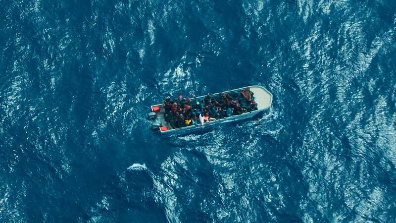 The boat which capsized was carrying 47 migrants from Libya (Image: @seawatch_intl/Twitter)
