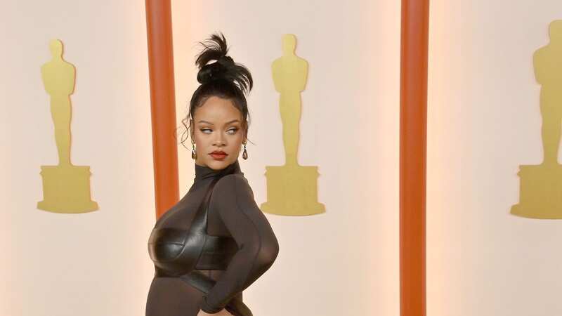 Rihanna shows off huge bump at Oscars after Super Bowl pregnancy announcement