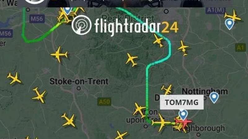 The TUI flight was buffeted around in the 