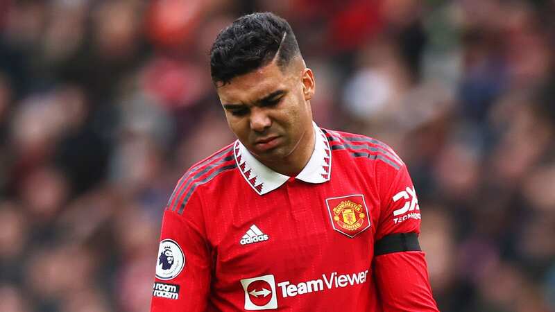 Casemiro was sent off again as Manchester United drew with Southampton (Image: Nathan Stirk/Getty Images)