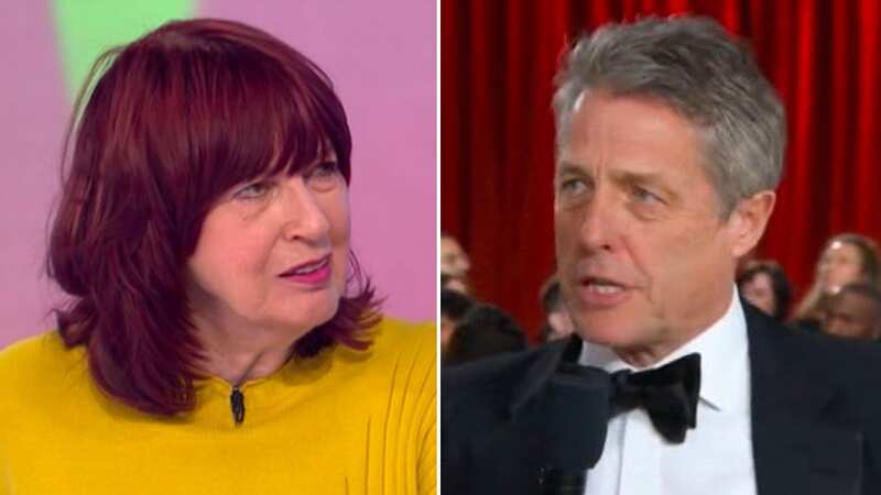 Loose Women’s Janet Street-Porter rolled her eyes at her co-hosts as they criticised Hugh Grant (Image: ITV)