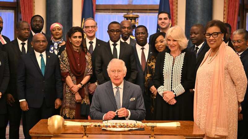 King Charles Queen Consort Camilla host members of the Commonwealth community during the annual Commonwealth Day Reception at Buckingham Palace (Image: Getty Images)