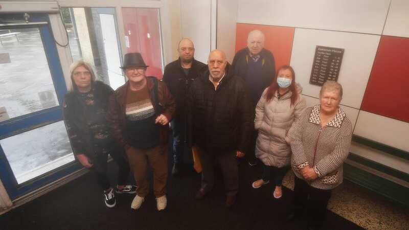 Residents of Bakeman House who are complaining about a lack of security (Image: Darren Quinton/Birmingham Live)