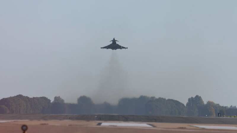 RAF Typhoon jets leave RAF Coningsby on Tuesday 11 October 2022 (Image: James Turner/Lincolnshire Live)