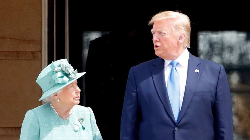 Then-president Donald Trump meeting the Queen in 2019 (Image: Getty Images)