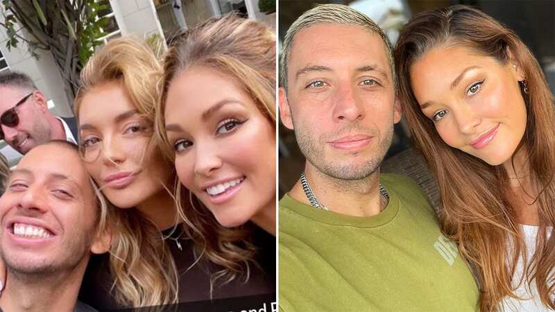 Example beams with new girlfriend and ex-wife after announcing marriage split