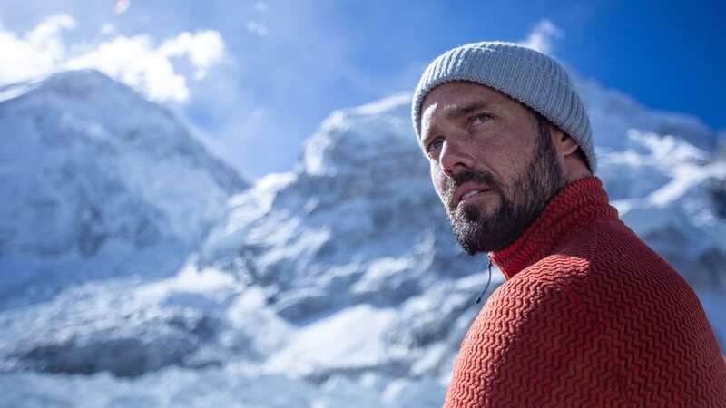 Spencer Matthews at Everest Base Camp, while filming for Finding Michael (Image: PA)