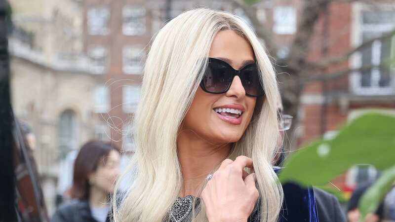 Paris Hilton was seen on the picket line at BBC Radio Studios (Image: Neil Mockford/GC Images)