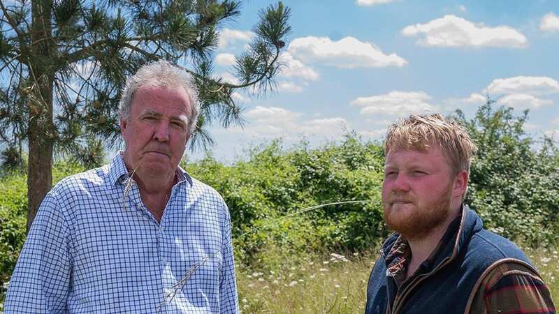 A defiant Jeremy Clarkson unveils his new beer trailer as row with locals over farm rages on (Image: Amazon Prime)