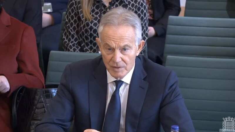 Tony Blair speaking to MPs on the Northern Ireland Affairs Committee