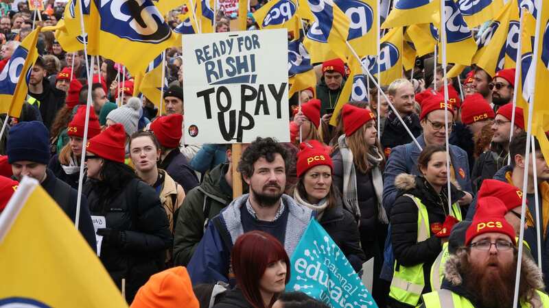 Public sector workers held protests across the country this week (Image: Phil Harris)