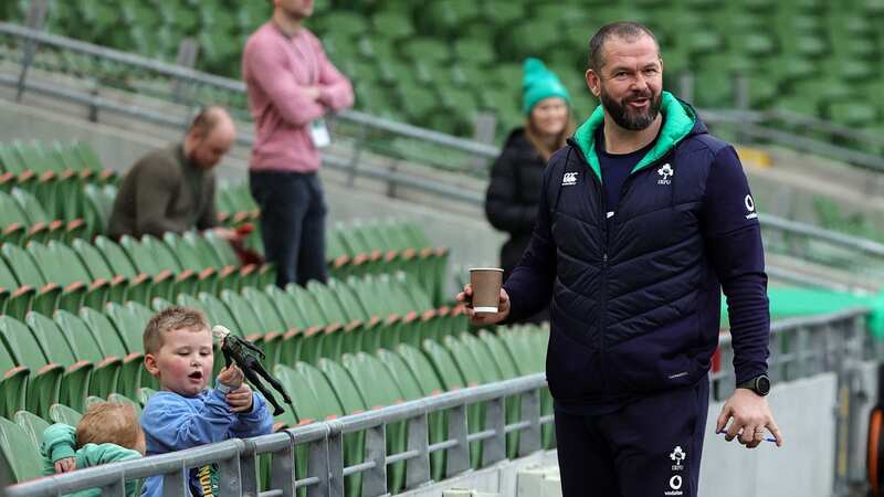Andy Farrell with son Owen