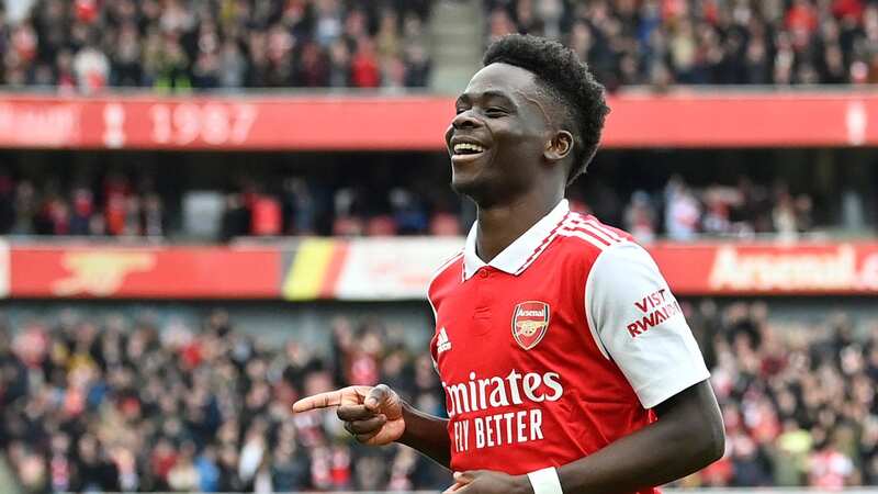 Bukayo Saka was on fire for Arsenal against Crystal Palace (Image: JUSTIN TALLIS/AFP via Getty Images)