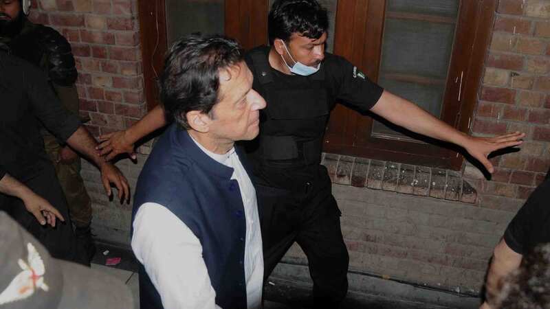 Former Prime Minister of Pakistan Imran Khan has been charged (Image: Rana Sajid Hussain/Pacific Press/REX/Shutterstock)