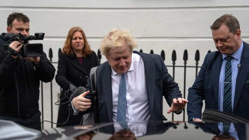 Boris Johnson leaving his home today ahead of a make-or-break week (Image: Getty Images)