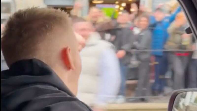 Oleksandr Zinchenko celebrates Arsenal win with fans by driving past local pub