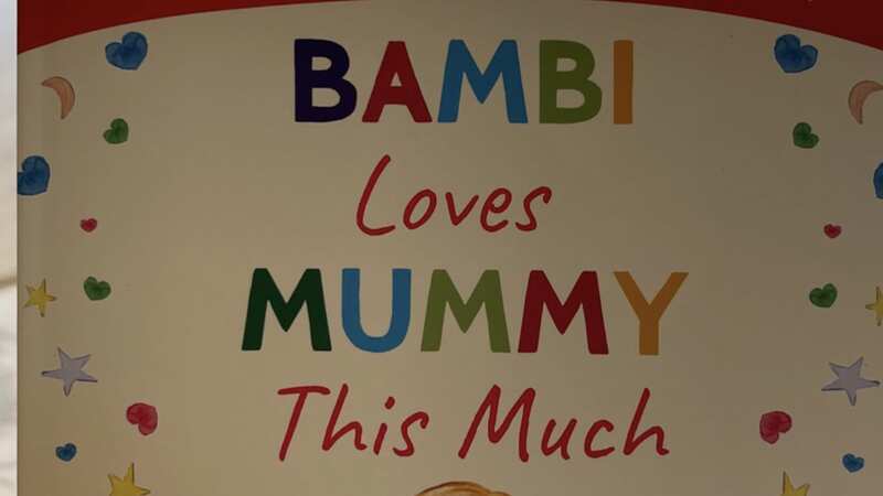 Molly Mae received a personalised book from Bambi for Mother