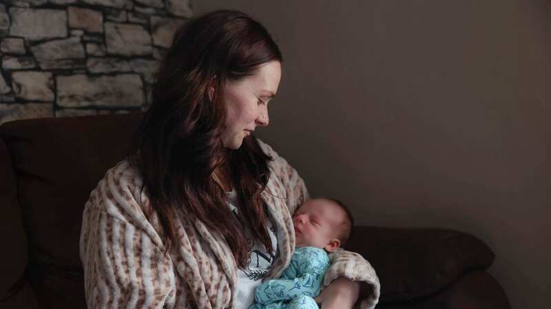 Ebony-Paige Blank gave birth to son Khai in a taxi (Image: Erin Black/Plymouth Live)